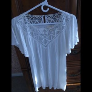 Ladies loose, sheer blouse